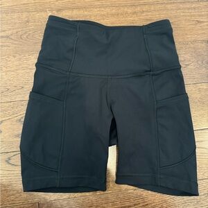Lululemon black biker shorts